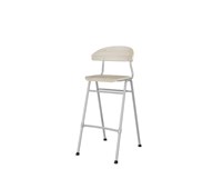 Embrace tuoli 4 jalkaa, ik 65 cm, medium istuin, hopea runko