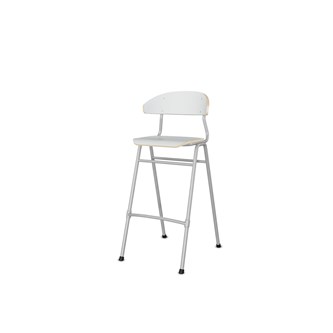 Embrace tuoli 4 jalkaa, ik 65 cm, medium istuin, hopea runko
