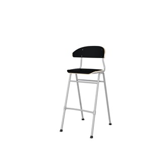 Embrace tuoli 4 jalkaa, ik 65 cm, medium istuin, hopea runko