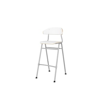 Embrace tuoli 4 jalkaa, ik 65 cm, medium istuin, hopea runko