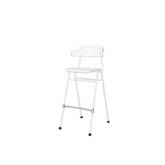 Embrace tuoli BX 4 jalkaa, ik 65 cm, medium istuin, valkoinen runko