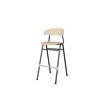 Embrace tuoli BX 4 jalkaa, ik 65 cm, medium istuin, musta runko