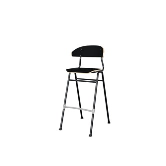 Embrace tuoli BX 4 jalkaa, ik 65 cm, medium istuin, musta runko