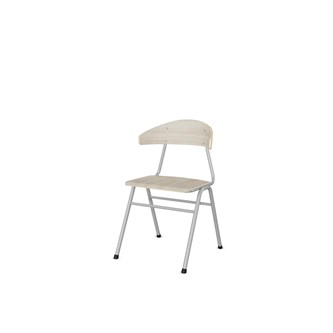 Embrace tuoli 4 jalkaa, ik 45 cm, iso istuin, hopea runko