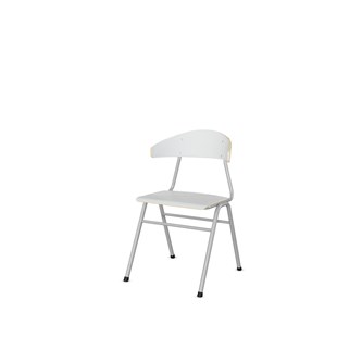 Embrace tuoli 4 jalkaa, ik 45 cm, iso istuin, hopea runko