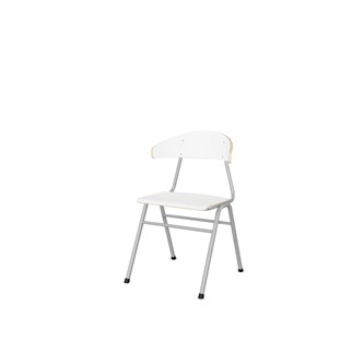 Embrace tuoli 4 jalkaa, ik 45 cm, iso istuin, hopea runko