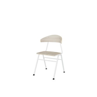 Embrace tuoli BX 4 jalkaa, ik 45 cm, iso istuin, valkoinen runko