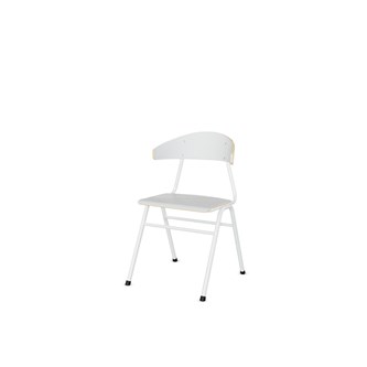 Embrace tuoli BX 4 jalkaa, ik 45 cm, iso istuin, valkoinen runko