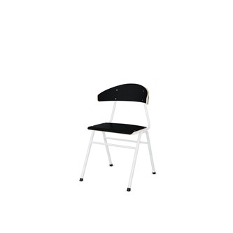 Embrace tuoli BX 4 jalkaa, ik 45 cm, iso istuin, valkoinen runko