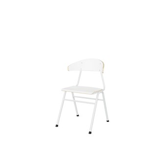 Embrace tuoli BX 4 jalkaa, ik 45 cm, iso istuin, valkoinen runko
