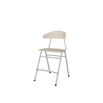Embrace tuoli 4 jalkaa, ik 54 cm, iso istuin, hopea runko