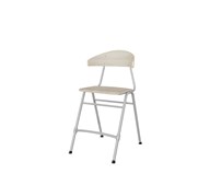 Embrace tuoli 4 jalkaa, ik 54 cm, iso istuin, hopea runko