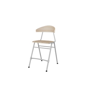 Embrace tuoli 4 jalkaa, ik 54 cm, iso istuin, hopea runko