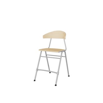 Embrace tuoli 4 jalkaa, ik 54 cm, iso istuin, hopea runko
