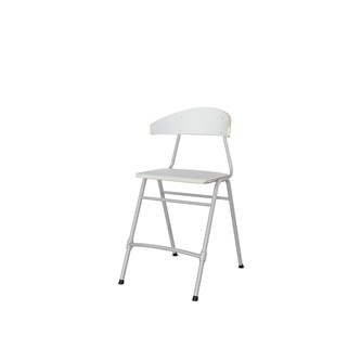 Embrace tuoli 4 jalkaa, ik 54 cm, iso istuin, hopea runko