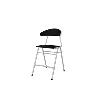 Embrace tuoli 4 jalkaa, ik 54 cm, iso istuin, hopea runko