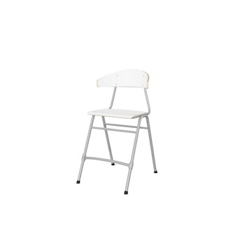 Embrace tuoli 4 jalkaa, ik 54 cm, iso istuin, hopea runko
