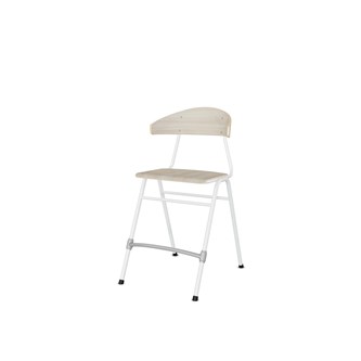 Embrace tuoli BX 4 jalkaa, ik 54 cm, iso istuin, valkoinen runko