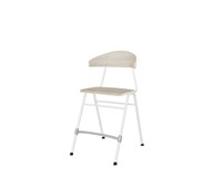 Embrace tuoli BX 4 jalkaa, ik 54 cm, iso istuin, valkoinen runko