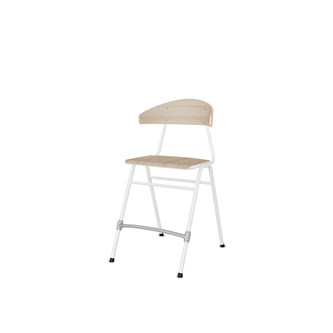 Embrace tuoli BX 4 jalkaa, ik 54 cm, iso istuin, valkoinen runko