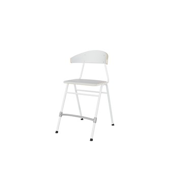 Embrace tuoli BX 4 jalkaa, ik 54 cm, iso istuin, valkoinen runko