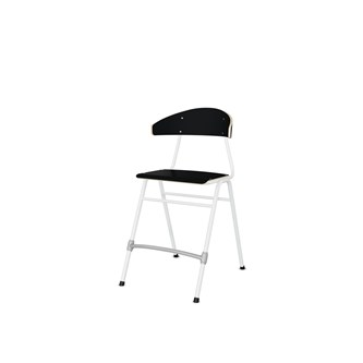 Embrace tuoli BX 4 jalkaa, ik 54 cm, iso istuin, valkoinen runko