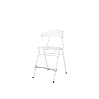 Embrace tuoli BX 4 jalkaa, ik 54 cm, iso istuin, valkoinen runko