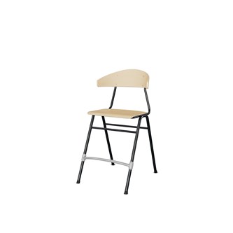 Embrace tuoli BX 4 jalkaa, ik 54 cm, iso istuin, musta runko