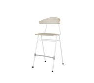 Embrace tuoli BX 4 jalkaa, ik 65 cm, iso istuin, valkoinen runko