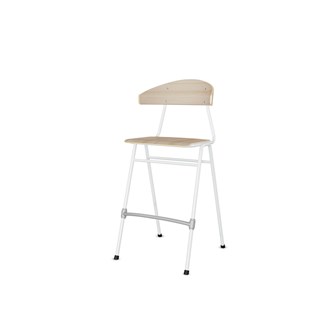 Embrace tuoli BX 4 jalkaa, ik 65 cm, iso istuin, valkoinen runko