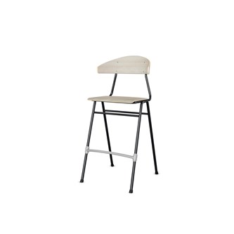 Embrace tuoli BX 4 jalkaa, ik 65 cm, iso istuin, musta runko