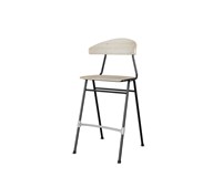 Embrace tuoli BX 4 jalkaa, ik 65 cm, iso istuin, musta runko