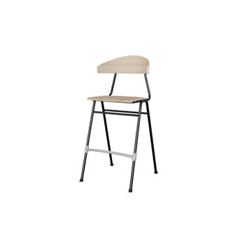 Embrace tuoli BX 4 jalkaa, ik 65 cm, iso istuin, musta runko