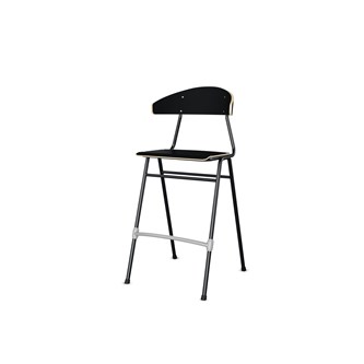 Embrace tuoli BX 4 jalkaa, ik 65 cm, iso istuin, musta runko