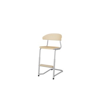 Embrace tuoli C-jalusta, ik 45/63 cm, medium istuin, hopea runko