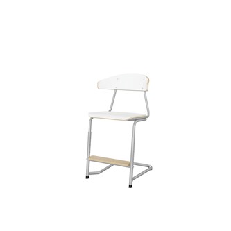 Embrace tuoli C-jalusta, ik 45/63 cm, iso istuin, hopea runko