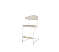 Embrace tuoli BX C-jalusta, ik 45/63 cm, iso istuin, valkoinen runko