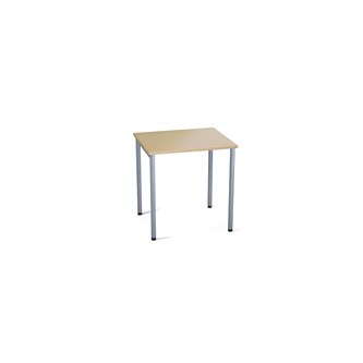 Multiflex FSC BX HPL pöytä 70 x 60, K 72 cm, hopea jalusta, laatikkokiskoilla