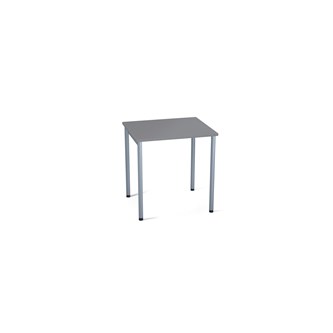 Multiflex FSC BX HPL pöytä 70 x 60, K 72 cm, hopea jalusta, laatikkokiskoilla