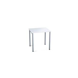 Multiflex FSC BX HPL pöytä 70 x 60, K 72 cm, hopea jalusta, laatikkokiskoilla