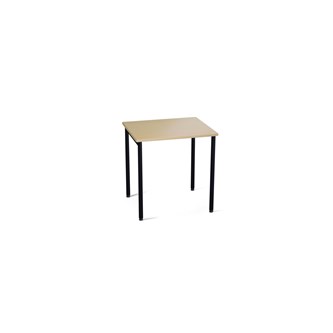 Multiflex FSC BX HPL pöytä 70 x 60, K 72 cm, musta jalusta, laatikkokiskoilla