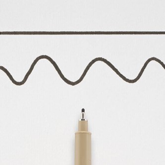 Kuitukärkikynä Pigma Micron Fineliner Black 10: 0,6 mm