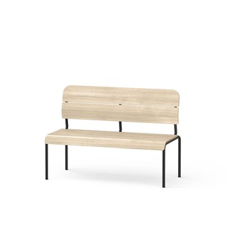 Adapt penkki selkänojalla, vaneria, ik 45 cm