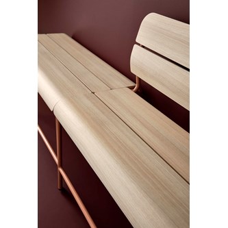 Adapt penkki selkänojalla, vaneria, ik 65 cm