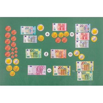 Magneettiset kolikot ja setelit, 100 kpl
