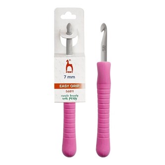 Virkkuukoukku easy grip, nro 7, 5 kpl
