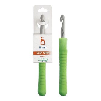 Virkkuukoukku easy grip, nro 8, 5 kpl
