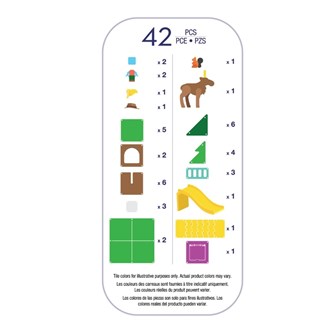 Magna-Tiles Puumaja, 42 osaa