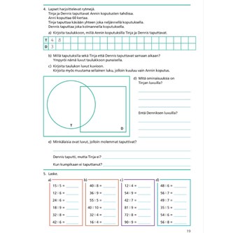 Matematiikkaa 4b oppilaan kirja