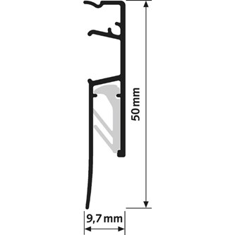Artiteq ripustuslista Info Rail 200 cm